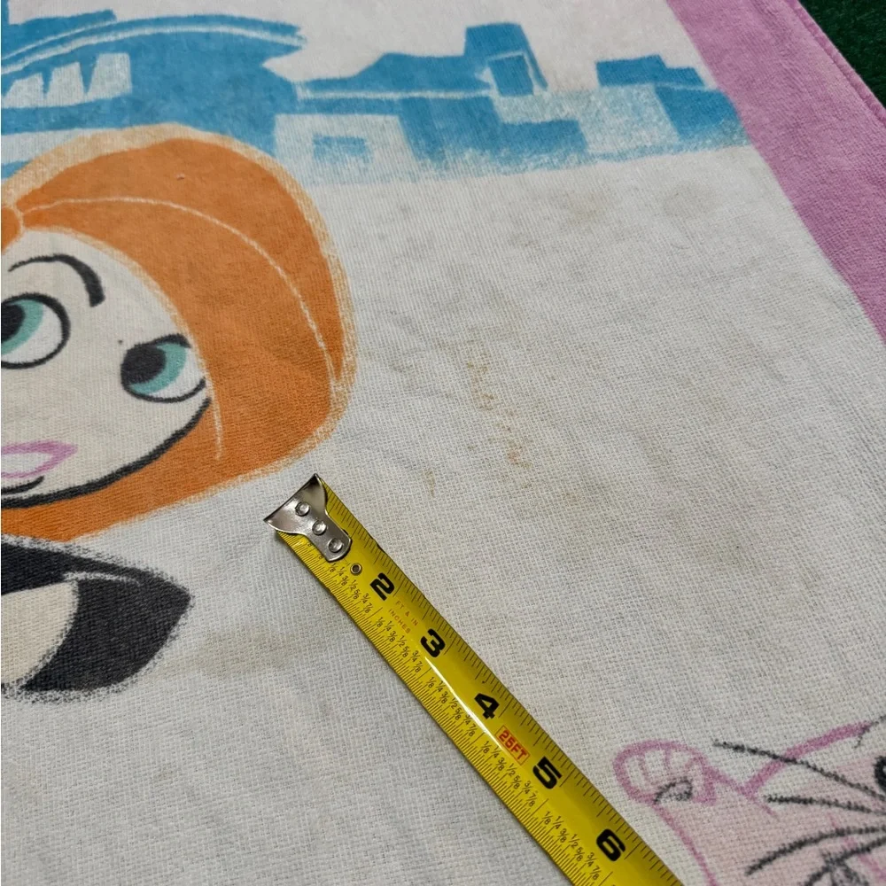 Vintage Y2K Kim Possible Disney Channel Cartoon Beach Towel